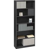 HON Brigade Standard Bookcase in Gray/Black | 81.13 H x 34.5 W x 12.63 D in | Wayfair HS82ABC.S