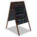 Mastervision Magnetic Free Standing Chalkboard Metal Bi-silque Visual Communication Product, Inc | 33 H x 21 W x 53.15 D in | Wayfair