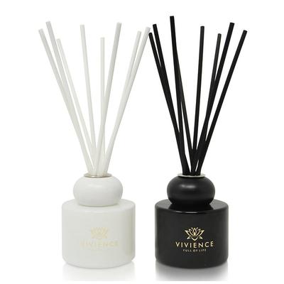 Set of 2 Black and White Reed Diffusers - 120ml