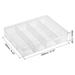 12 Grids Jewelry Organizer Box, 2pcs Clear Plastic Jewelry Boxes - Transparent