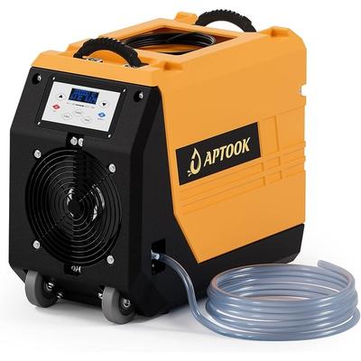 180 pt. Commercial Dehumidifiers in Yellow with Drain Hose and Pump