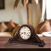 Howard Miller® Newley Chiming Key Wound Mantel Clock Wood in Brown/Red | 11.5 H x 22 W x 6.75 D in | Wayfair 630198
