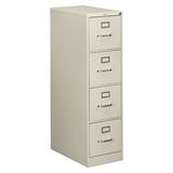 HON 510 Series 4-Drawer Vertical Filing Cabinet Metal/Steel in Gray | 52 H x 15 W x 25 D in | Wayfair H514.P.Q