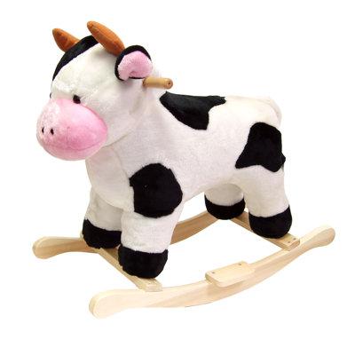 Happy Trails Cow Plush Rocking Animal, Size 23.0 H x 14.5 W x 28.0 D in | Wayfair 80-16COW