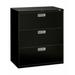 HON Brigade 600 Series 3-Drawer Vertical Filing Cabinet Metal/Steel in Black, Size 39.125 H x 36.0 W x 18.0 D in | Wayfair HON683LP