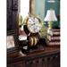 Howard Miller® Weather & Maritime Britannia Clock Wood/Metal in Brown/Red/Yellow | 12.5 H x 8.5 W x 5 D in | Wayfair 613467