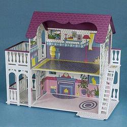 Gift Mark Large Fashion Dollhouse, Solid Wood in Indigo/White | 22.38 H x 20.25 W x 26.25 D in | Wayfair 3007