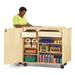 Jonti-Craft® 2 Compartment Classroom Cabinet w/ Wheels Wood in Brown | 46 H x 47.5 W x 24 D in | Wayfair 9511JC