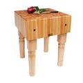 John Boos BoosBlock® Prep Table w/ Butcher Block Top Plastic in Brown/Red | 34 H x 30 W x 24 D in | Wayfair AB06