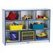 Jonti-Craft Rainbow Accents Portable 8 Compartments Shelving Unit w/ Casters Wood in Indigo | 35.5 H x 48 W x 15 D in | Wayfair 2691JCWW004