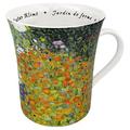 Konitz Art Les Fleurs Chez Les Peintres Klimt Coffee Mug Porcelain/Ceramic in Brown/Green/Orange | 4.25 H in | Wayfair 4411000688