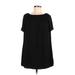 Three Eighty Two Casual Dress - Shift: Black Solid Dresses - Women's Size Medium