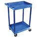 Luxor Tuffy Utility Cart Plastic in Blue | 38.5 H x 24 W x 18 D in | Wayfair BUSTC11BU