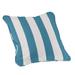 Outdoor Throw Pillow - Select Colors - Canopy Stripe Granite/White Sunbrella, 12" x 20" - Ballard Designs Canopy Stripe Granite/White Sunbrella 12" x 20" - Ballard Designs