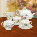 Lenox Butterfly Meadow 7 Piece Teapot Set Porcelain China/Ceramic in White | 4.5 H in | Wayfair 6386635