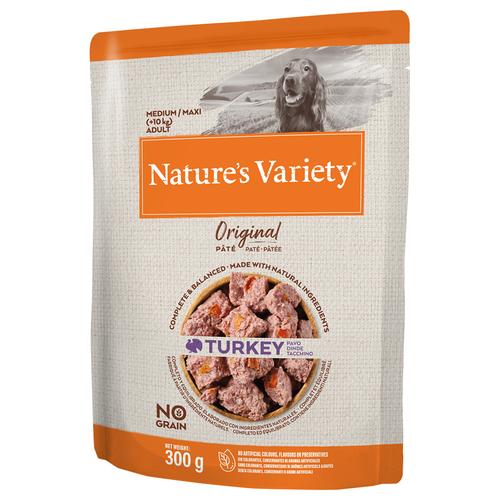 8x 300g Nature’s Variety Original Paté No Grain Medium/Maxi Adult Truthahn Hundefutter nass