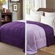 Exclusivo Mezcla 4.5 Tog King Size Duvet All Seasons, Ultra Soft Reversible Coverless Duvet King Comforter, Lightweight and Machine Washable, 230cm*220cm Deep Purple/Lilac