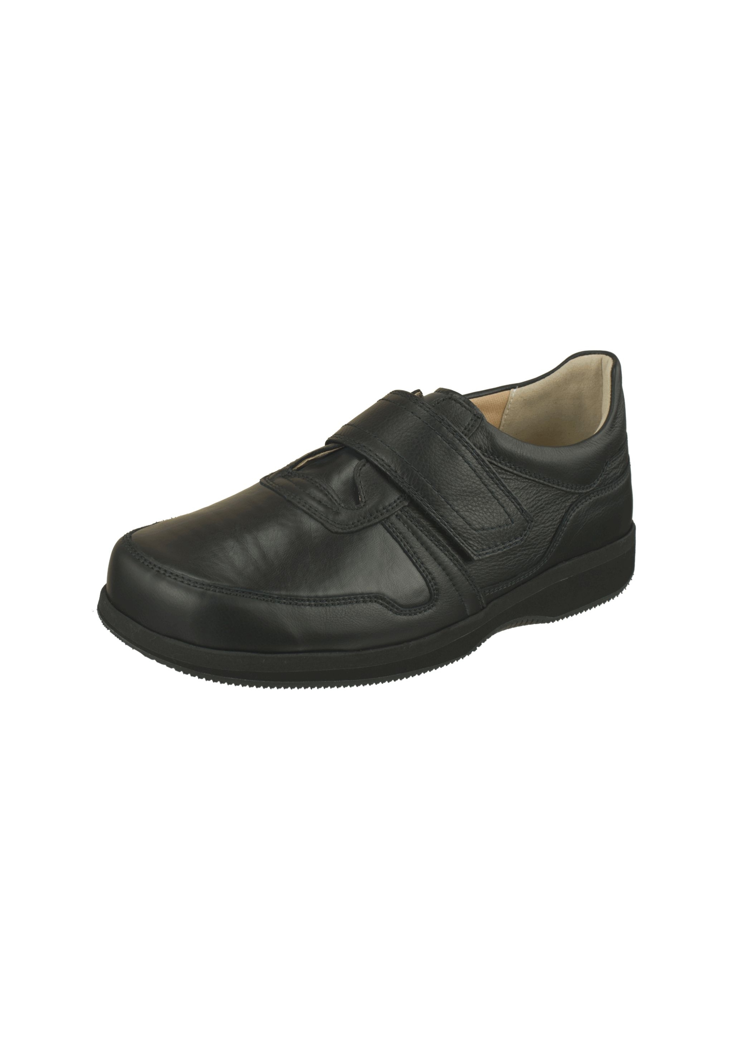 Klettschuh NATURAL FEET "Korbin XL", Herren, Gr. 42,5, schwarz, Leder, Synthetik, Casual, Schuhe, mit atmungsaktivem Innenfutter