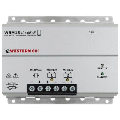 WESTERN Solarladeregler "MPPT Western WRM15 dualB-E" Spannungsregler Leistung maximal in Watt: 250 500 grau