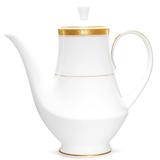 Noritake Crestwood Coffee Server, 49 Oz. Porcelain China | 9.75 H x 5.75 W x 9.75 D in | Wayfair 4167-461