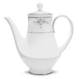 Noritake Sweet Leilani Coffee Server, 49 Oz. Porcelain China in White | 9.75 H x 5.75 W x 9.75 D in | Wayfair 3482-461