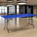 National Public Seating 30" Rectangular Adjustable Folding Table Plastic/Resin/Metal in Blue | 30 H x 72 W x 30 D in | Wayfair BTA-3072-04