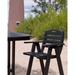 POLYWOOD® Nautical Outdoor Bar Chair Plastic | 44.75 H x 25.5 W x 24.6 D in | Wayfair NCB46MA