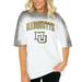 Women's Gameday Couture White Marquette Golden Eagles Interception Oversized T-Shirt