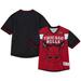 Men's Mitchell & Ness Red Chicago Bulls Jumbotron 3.0 Mesh V-Neck T-Shirt