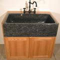 Quiescence Farm Charm 33" L x 19" W Single Bowl Drop-In Kitchen Sink Granite | 9 H x 33 W x 19 D in | Wayfair SI-FSP-3319-BP