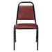 National Public Seating Series 9100 Value Rectangular Back Banquet Chair Vinyl/Metal in Red | 33 H x 17.25 W x 20 D in | Wayfair 9108-B