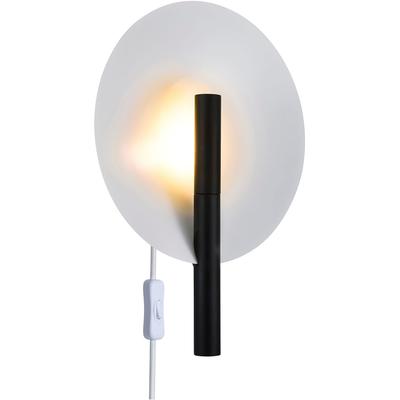 Wandleuchte "Furiko", schwarz, Ø 31,6cm H: 42,3cm, DESIGN FOR THE PEOPLE, Lampen