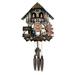 River City Clocks Musical Cuckoo Wall Clock Solid Wood in Brown | 9.5 H x 9.5 W x 7.75 D in | Wayfair MD442-12P