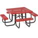 UltraPlay Tycho Outdoor Picnic Table Metal in Blue/Black | Wayfair PBK358H-VB