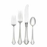 Wallace French Regency 4 Piece Sterling Silver Flatware Set, Service for 1 Sterling Silver in Gray | Wayfair W1371400