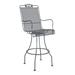 Woodard Briarwood 30.25" Patio Bar Stool in Black | 49.7 H x 24 W x 24.5 D in | Wayfair 400388-92