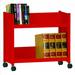 Sandusky Cabinets Sloped-Shelf Book Cart Metal in Red | 29 H x 14 W x 14 D in | Wayfair SR227-01