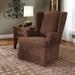 Sure Fit Soft Suede T-Cushion Wingback Slipcover in Brown | 45 H in | Wayfair 047293345166