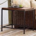 Tommy Bahama Home Ocean Club Reef End Table Wood/Metal in Black/Brown/Gray | 25 H x 22.5 W x 28.5 D in | Wayfair 536-941