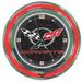 Trademark Global 14" Corvette C5 Wall Clock Metal in Black | 14 H x 14 W x 3 D in | Wayfair GM1400-C5-COR