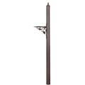 Special Lite Products 62" H In-Ground Decorative Post Aluminum in Brown | 62 H x 8 W x 8 D in | Wayfair SPK-592MOC