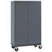 Sandusky Cabinets Transpot 5 - Shelf Storage Cabinet Stainless Steel in Black | 78 H x 46 W x 24 D in | Wayfair TA4R462472-02