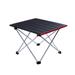 Porlae Picnic Table, Foldable Portable Aluminum Table w/ Carrying Bag For Outdoor Camping, Hiking, & Pic in Black | 11.4 H x 18 W x 13.8 D in | Wayfair