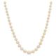 French 1970s Cultured Pearl 18 Karat White Gold Clasp Necklace