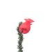 The Holiday Aisle® Frerich Tanager Hanging Figurine Ornament in Red | 3 H x 1 W x 1 D in | Wayfair 593E15F352C540FFB2454D53675007B4