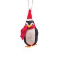 The Holiday Aisle® Geran Cozy Penguin Hanging Figurine Ornament in Black | 6.5 H x 3 W x 2.5 D in | Wayfair 64EE50F2569B4ACF981DB15F840280E3