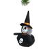 The Holiday Aisle® Black Fabric Round Happy Ghoul | 6 H x 4 W x 3 D in | Wayfair 324AC6855D3A49CE90041FBB1F0A7499