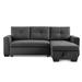 Gray Sectional - Latitude Run® Sectional Polyester | 36 H x 91.7 W x 58.7 D in | Wayfair 3BE2247328D345D7AB689E36ECBEE6ED