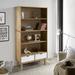 Corrigan Studio® Ezechias 70.9" H x 34.6" W Standard Bookcase Wood in Brown | 70.9 H x 34.6 W x 13.8 D in | Wayfair