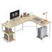 Trent Austin Design® Kennett Reversible L-Shape Desk Wood/Metal in Brown | 29.3" H x 68.9" W x 53.1" D | Wayfair A2666254F6F04B8B886172121E4EFF16